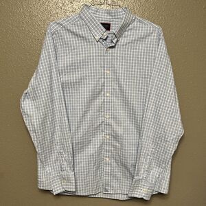 UNTUCKit 2XL Blue Checkered William Hill Regular Fit Button Down Long Sleeve